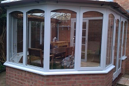 painted conservatory after